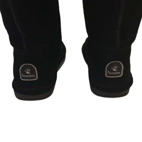 BearPaw Marissa Black Suede Short Boot Sz 8 - Picture 8 of 9